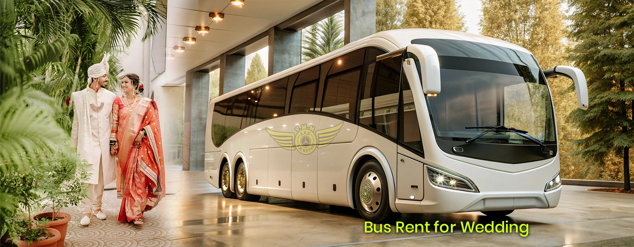 Bus Rent for Wedding in tirverkadu